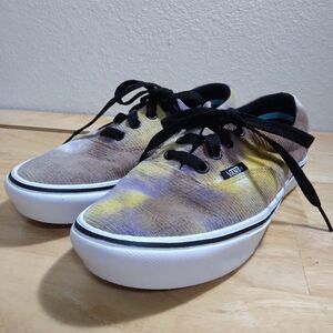 NEW DS Vans Comfycush Blotched Multi/Purple Velvet Shoes Sneakers